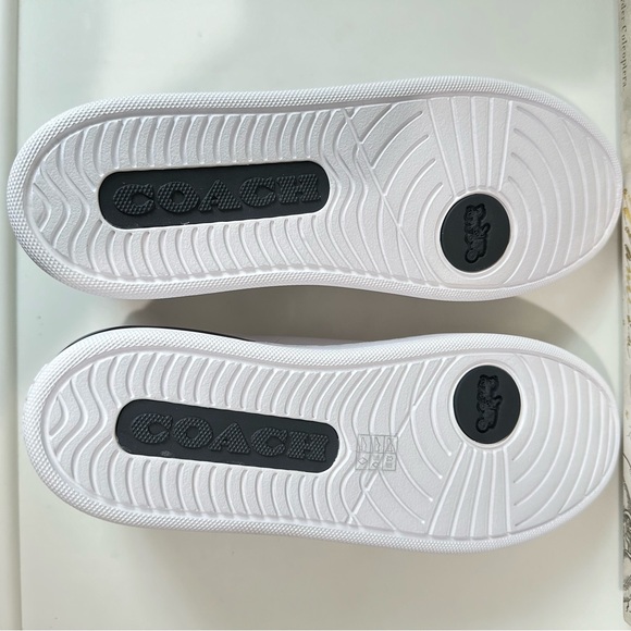 Coach Lowline Low Top Sneaker White with Blue Size 9 / 9.5 Style G5040 - Picture 9 of 15